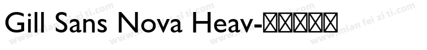 Gill Sans Nova Heav字体转换